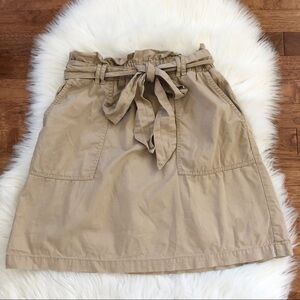 BP Paper Bag Tan Khaki Cargo Skirt